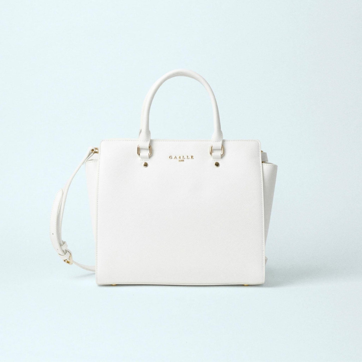 Borsa a mano Reg Shoulder Strap Ecopelle bianco