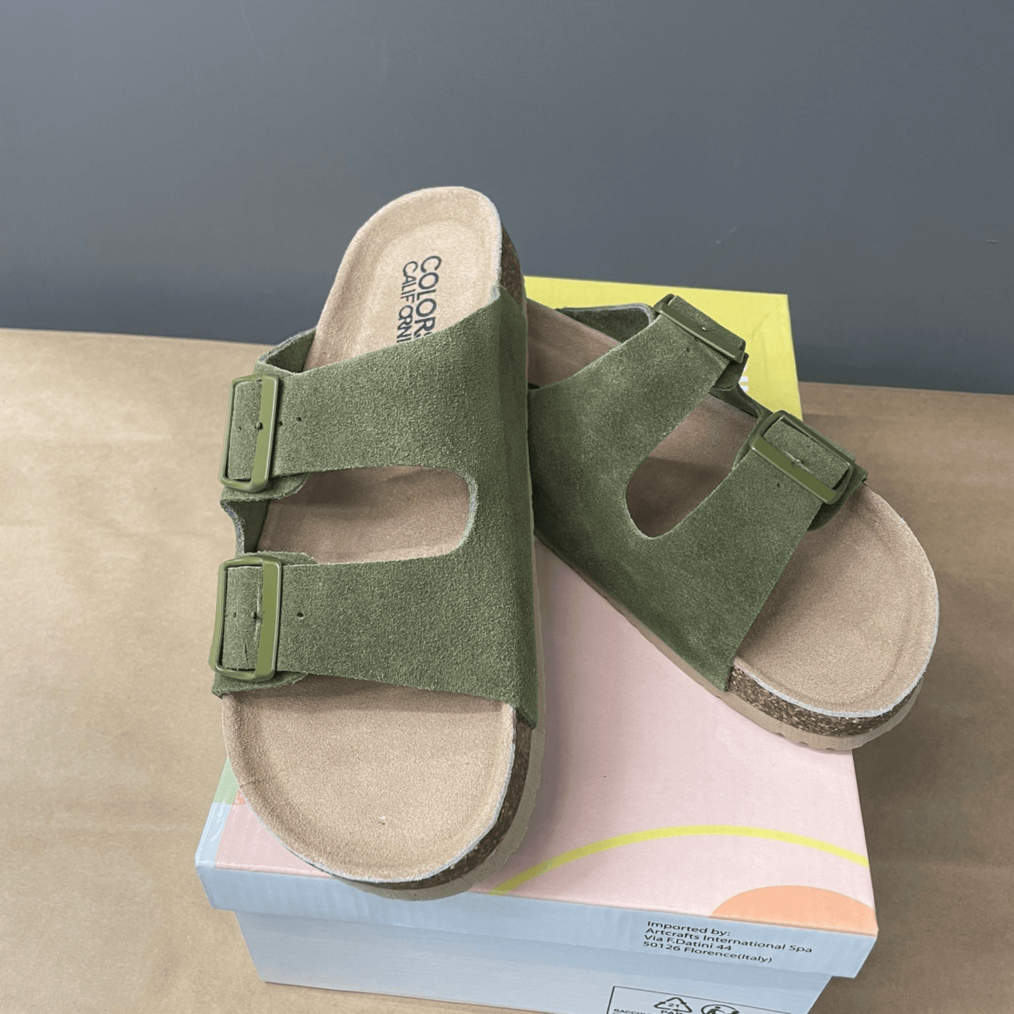 Sandalo Scamosciato Military Man