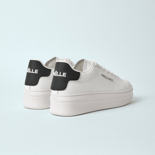 Sneakers con Patch Rubber con logo in metallo nera