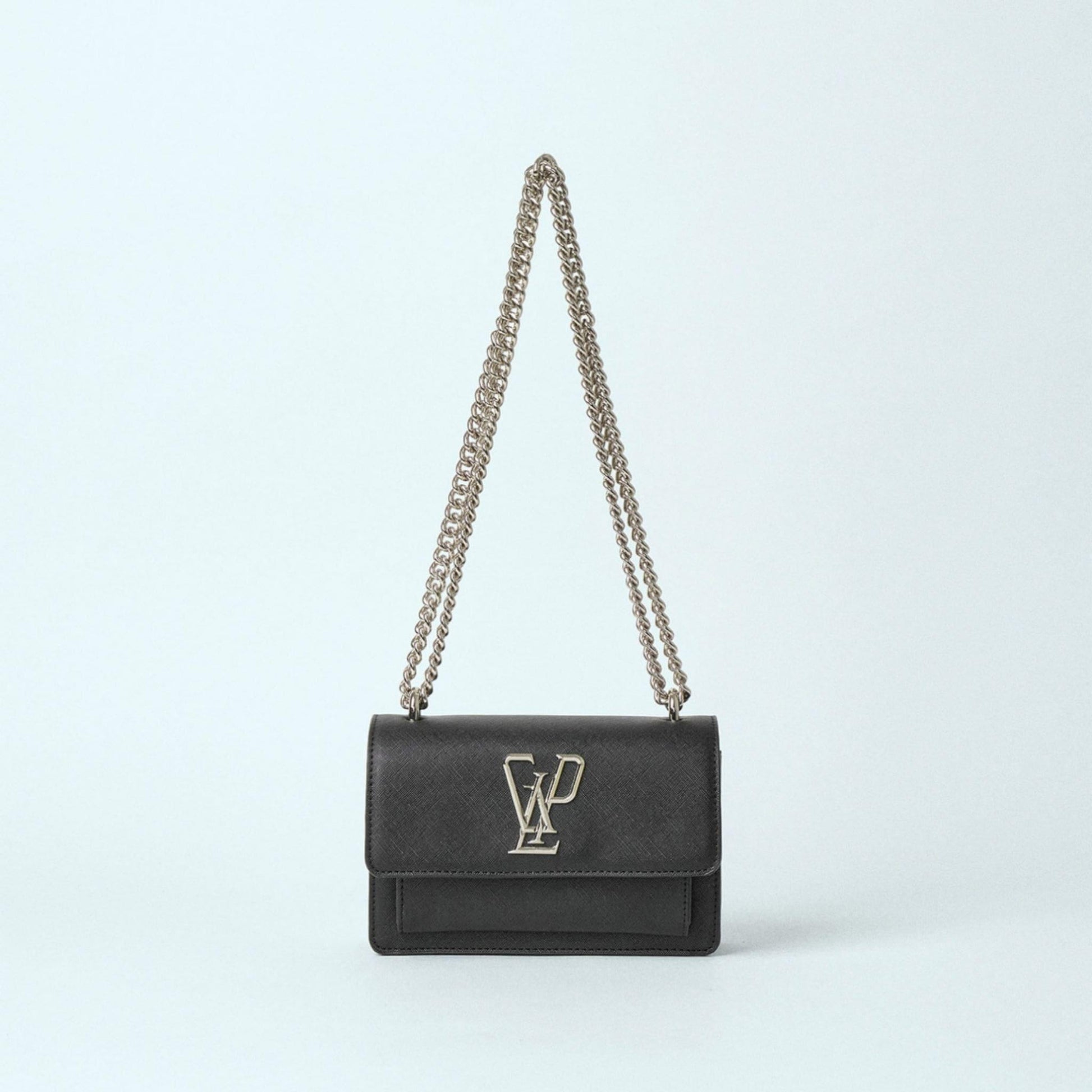 Mini Shoulder Strap In Ecopelle nero