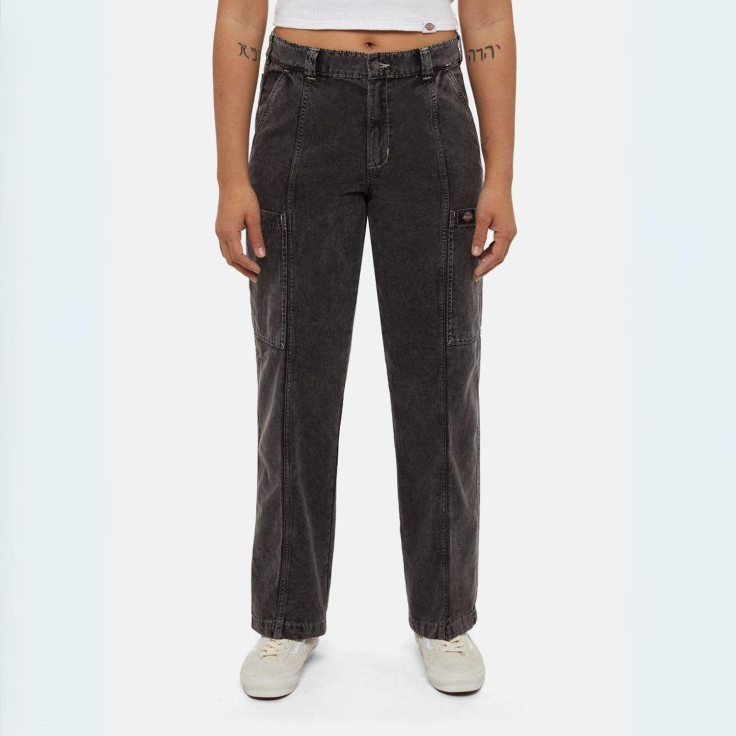 NEWINGTON - Jeans baggy nero