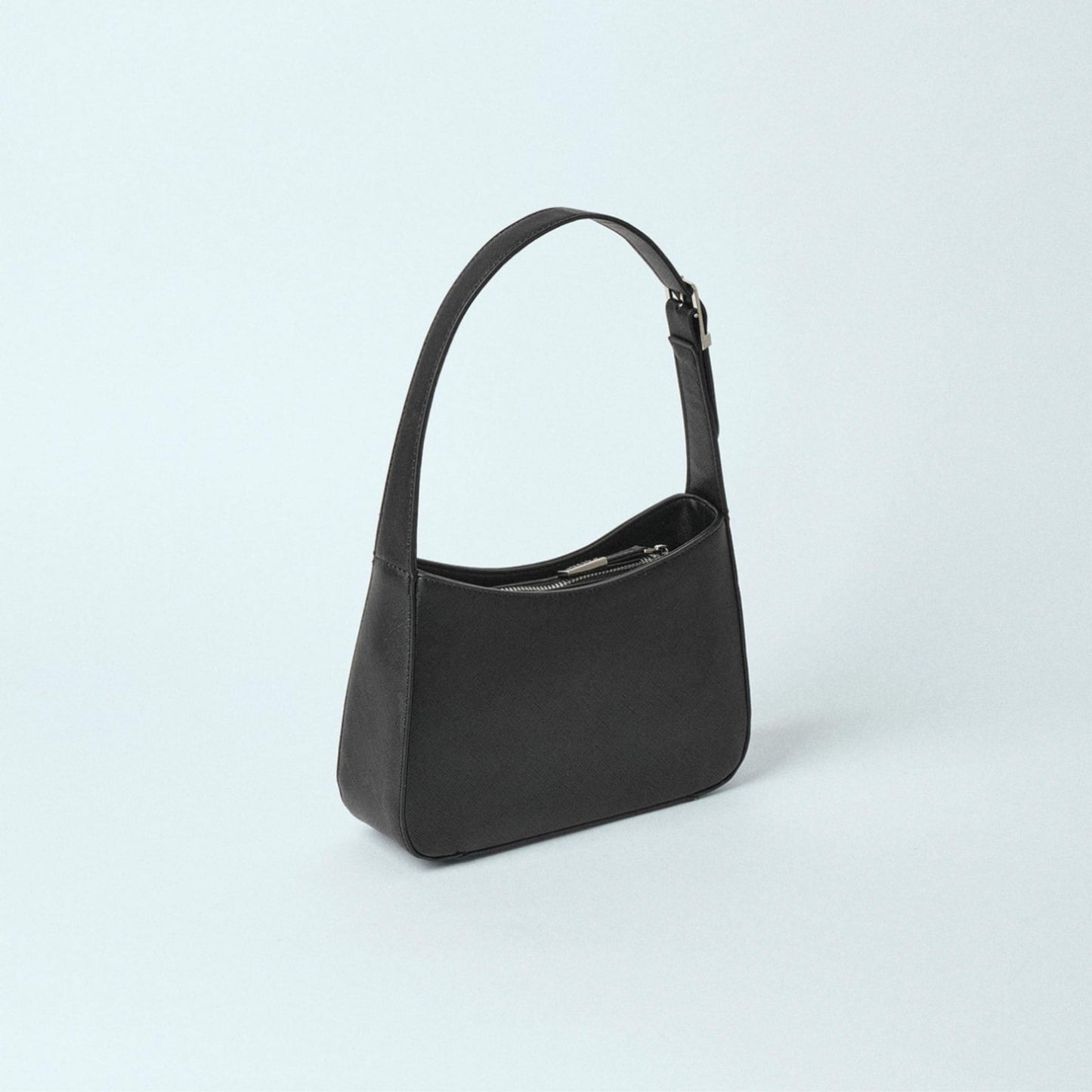 Reg Hobo Bag Ecopelle Saffiano nero