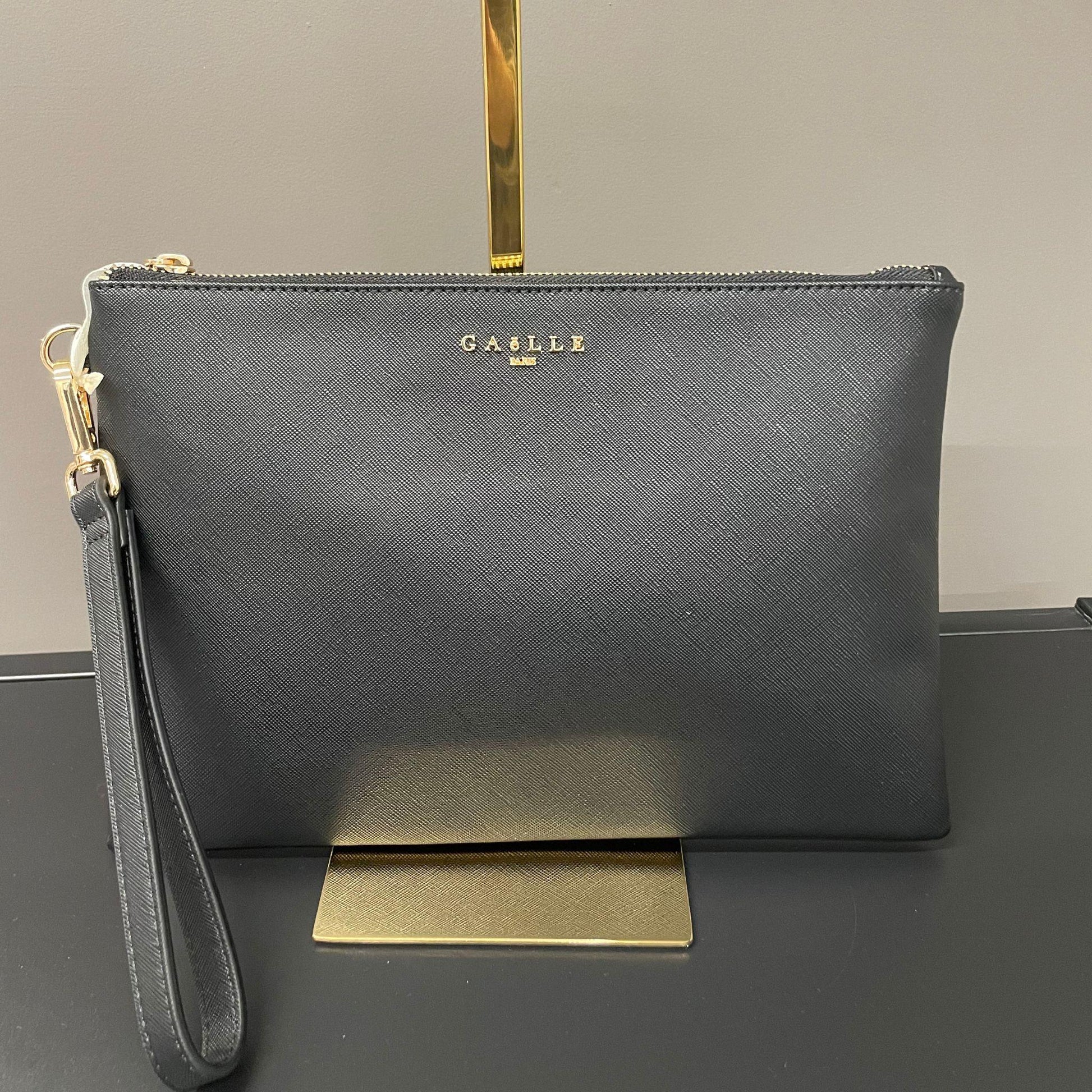 Pochette Ecopelle Saffiano Lettering Metallo - Tadey