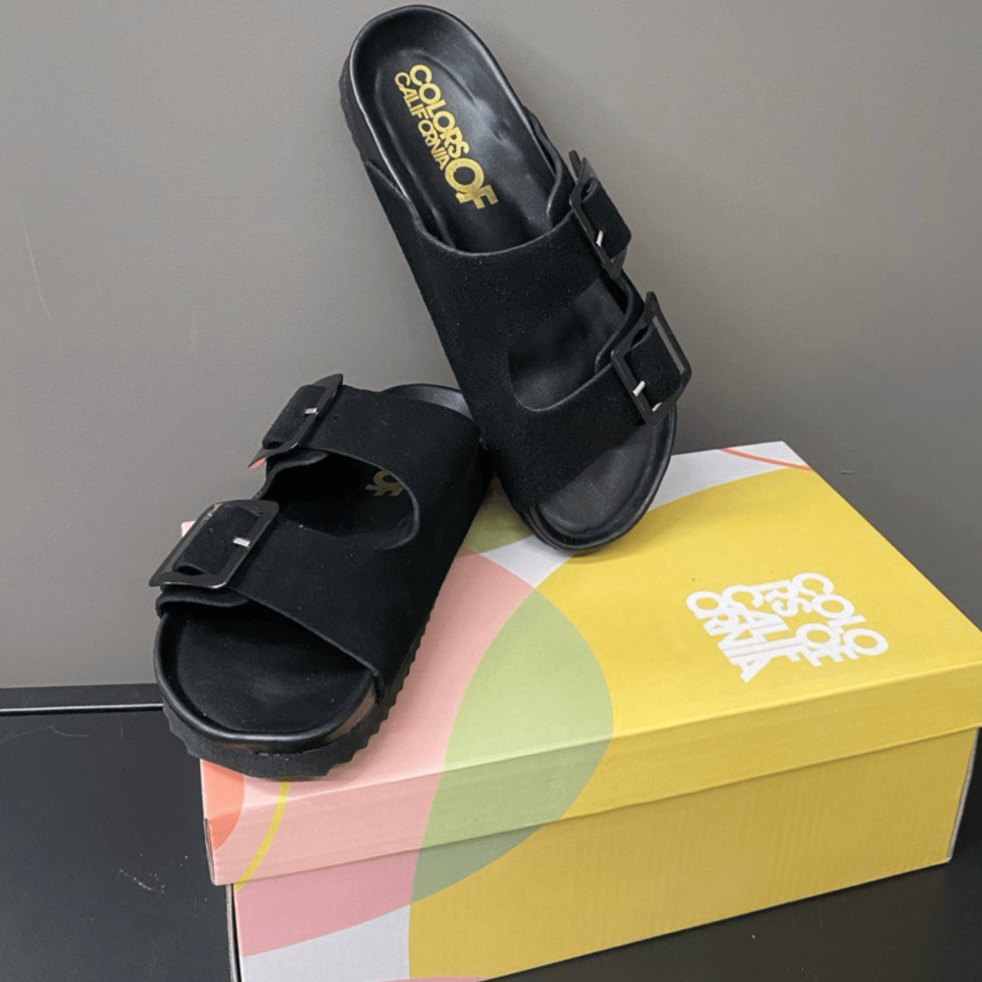Sandalo Scamosciato Black
