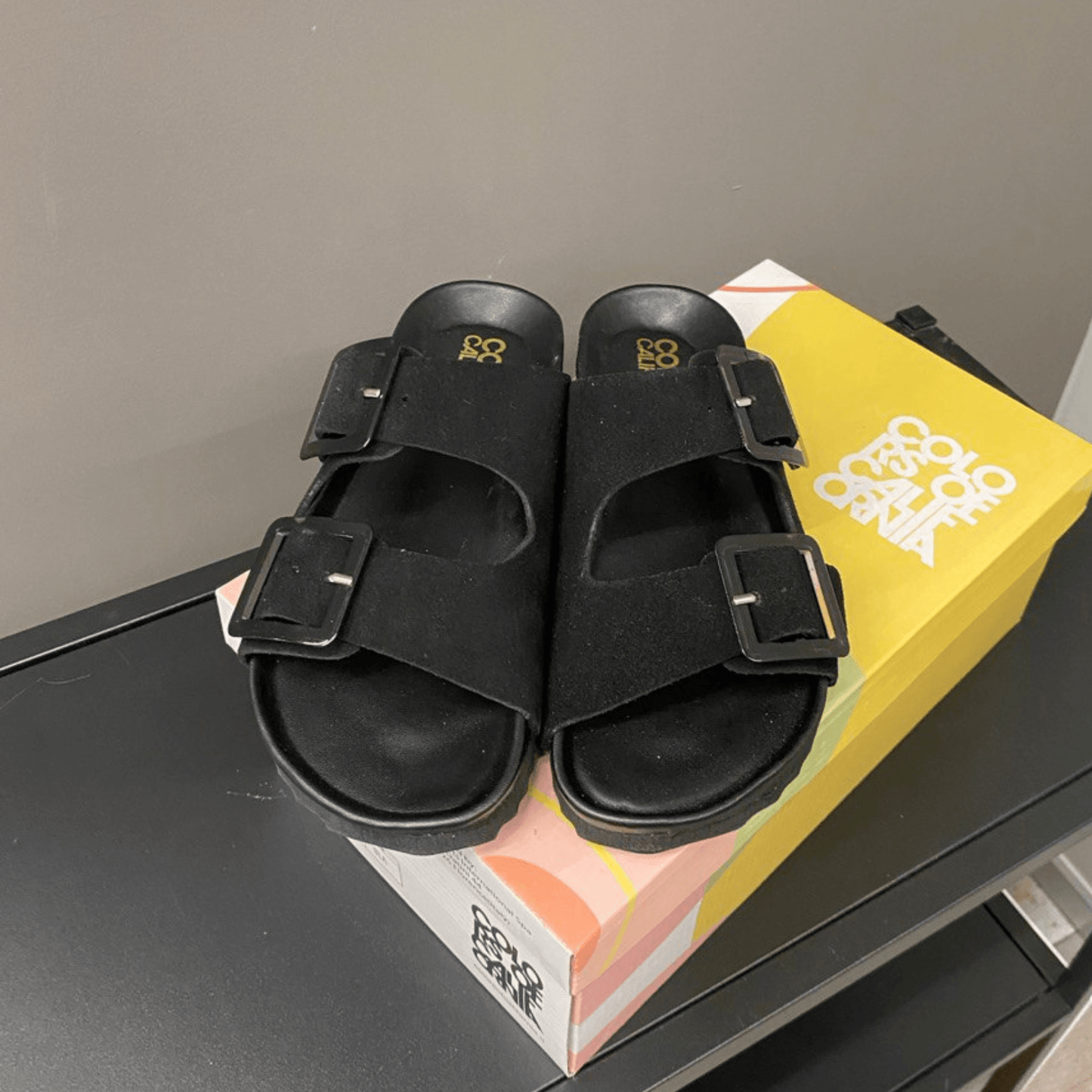 Sandalo Scamosciato Black