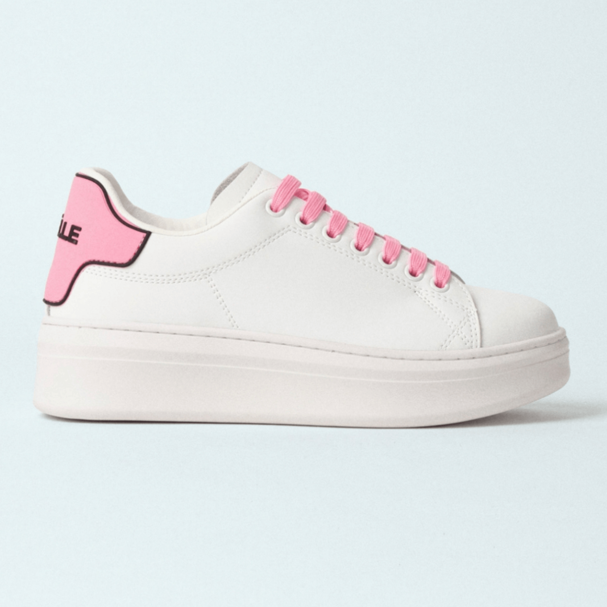 Sneaker Addict con Rubber Patch rosa