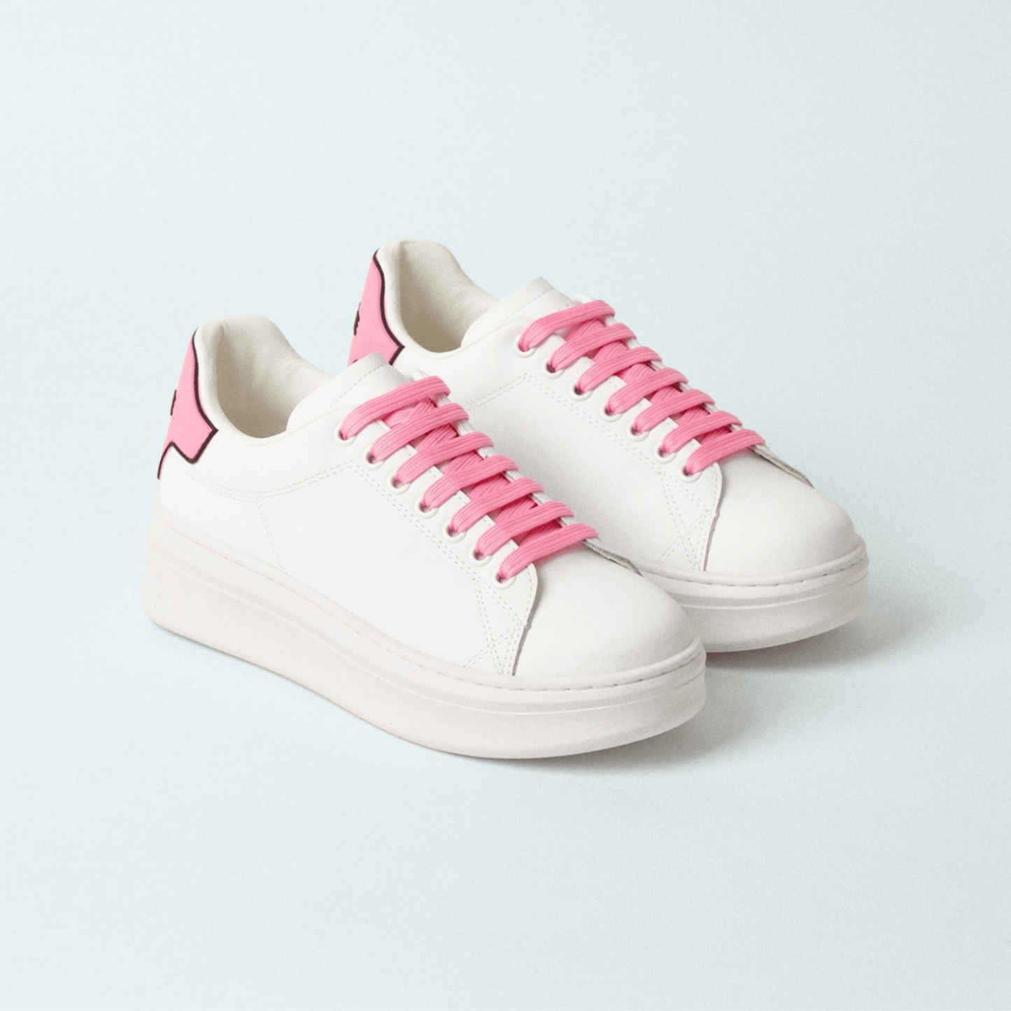 Sneaker Addict con Rubber Patch rosa