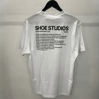 T-shirt con Stampa Shoe Studios bianca