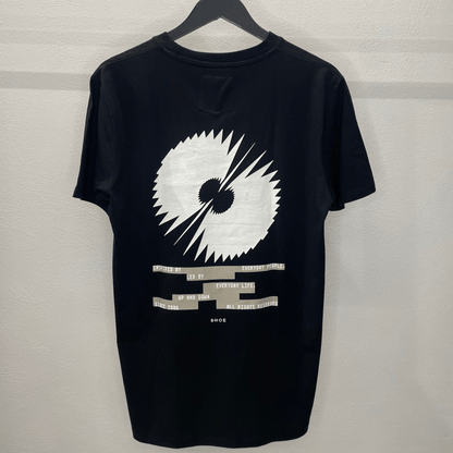 T-shirt con stampa vinile nera